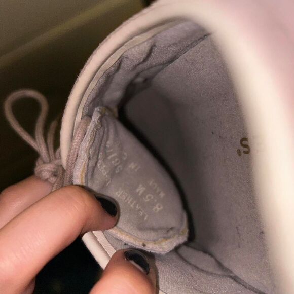 Hush-puppies Men's Pink and Cream Oxfords - Picture 3 of 8